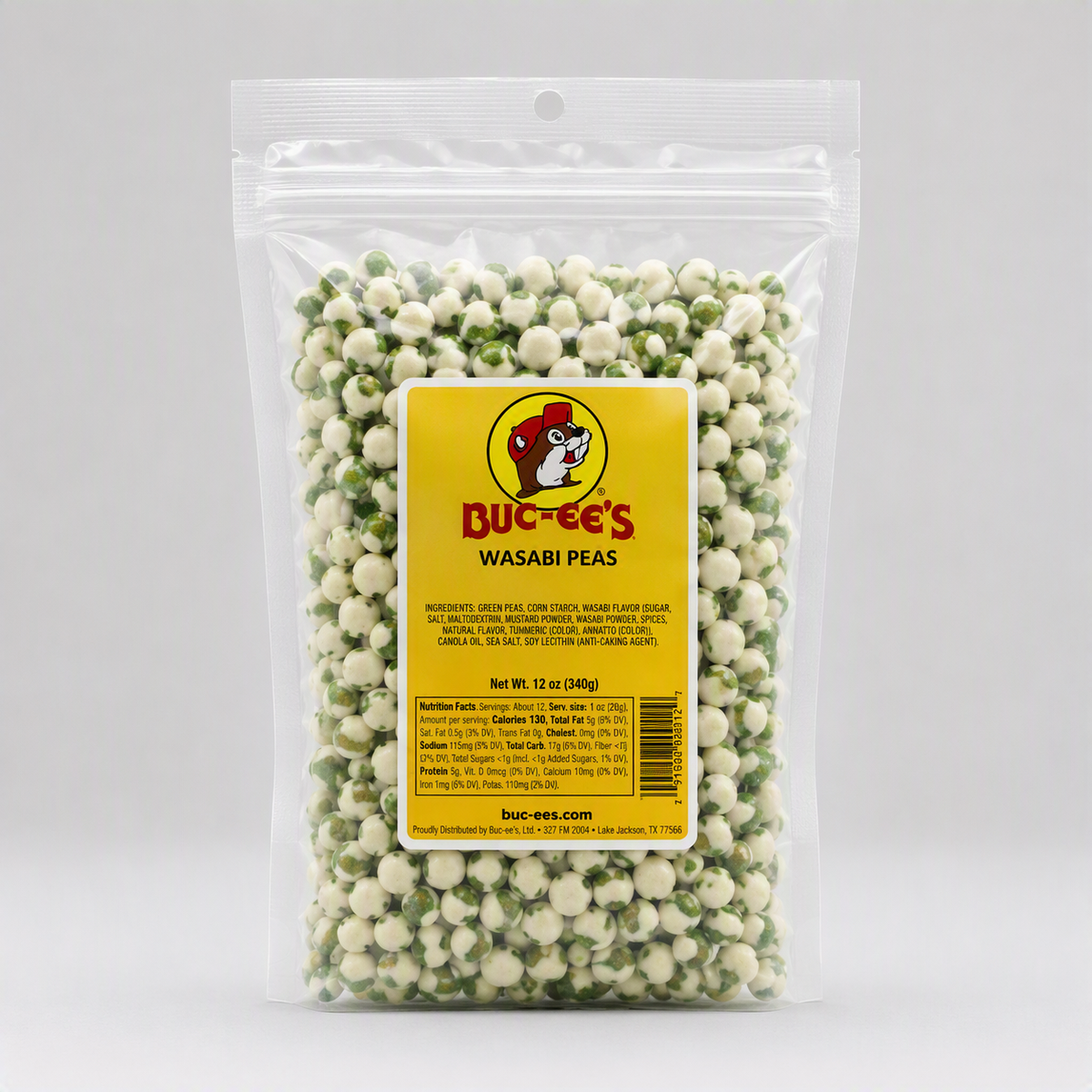 Buc-ee's Wasabi Peas, 12 oz