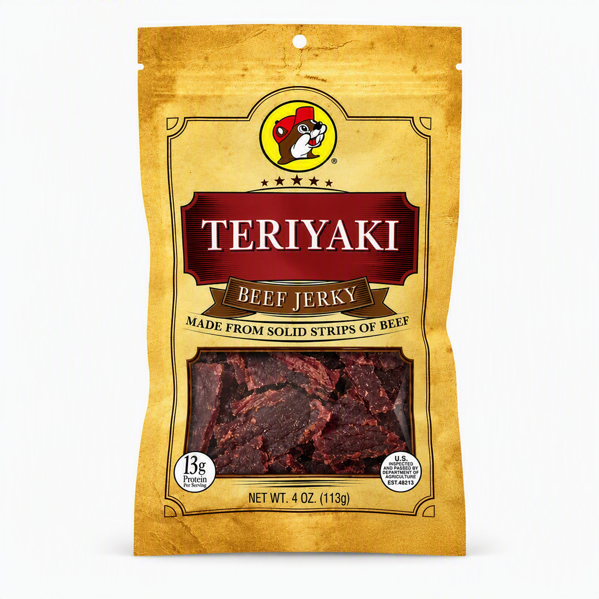 Buc-ee's Teriyaki Beef Jerky, 4 oz