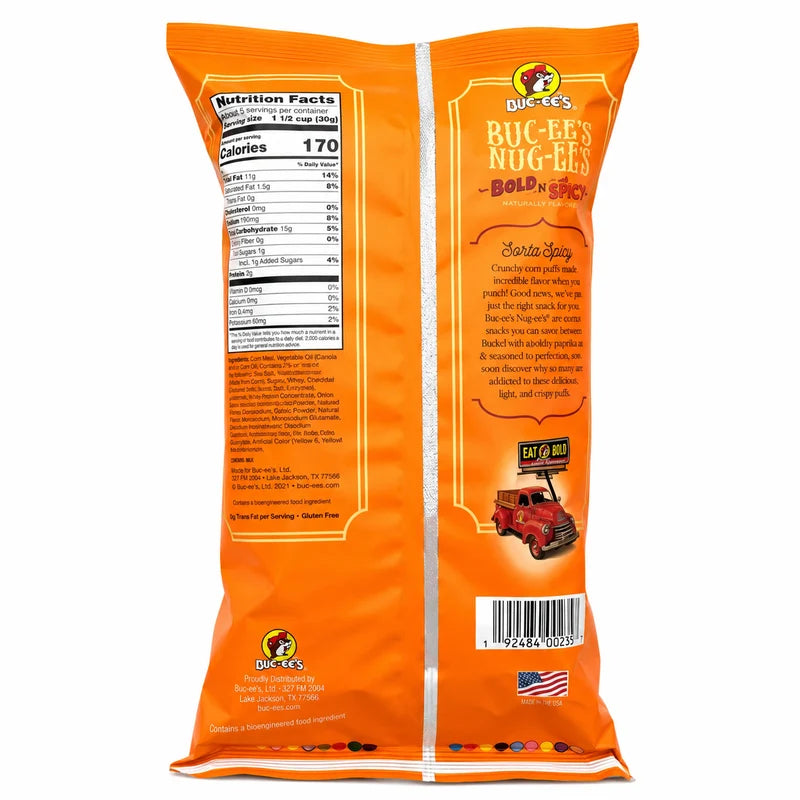 Buc-ee's Nug-ees Bold N' Sorta Spicy, 5 oz