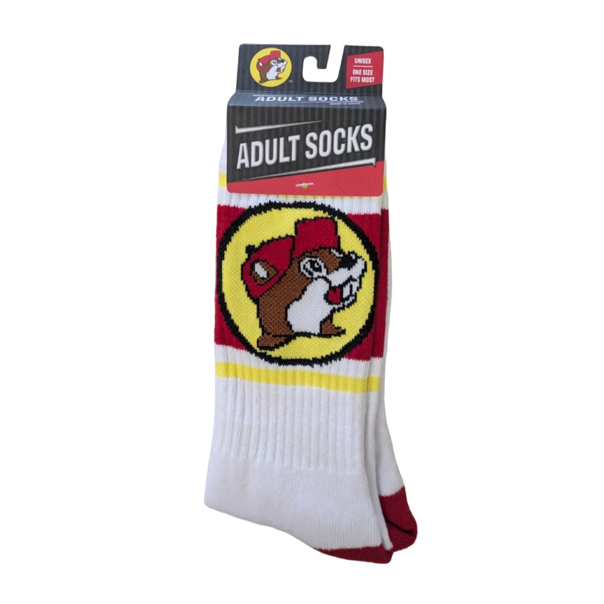 Buc-ee's classic athletic crew sport socks