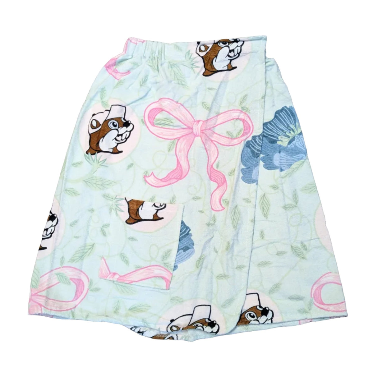 Buc-ee's blossoms and bows towel wrap