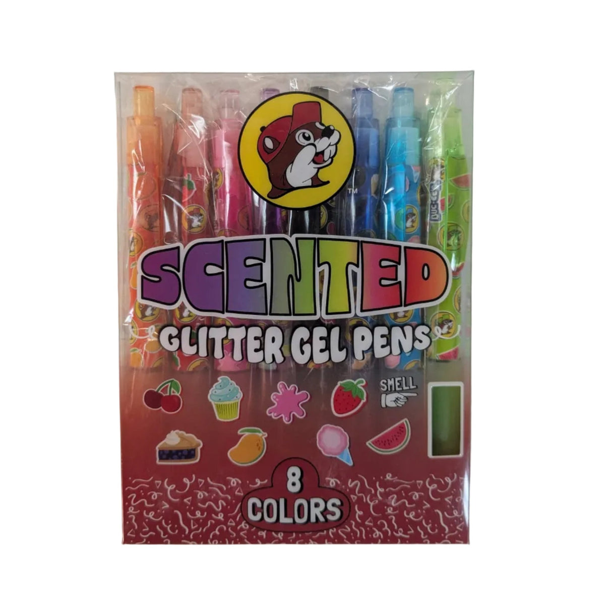 Buc-ee's scented glitter pens