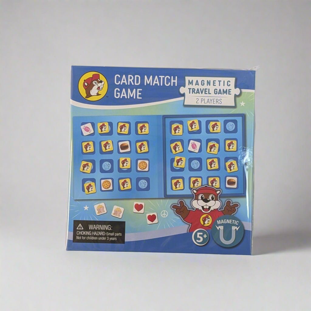 Buc-ee's magnetic travel game card match game