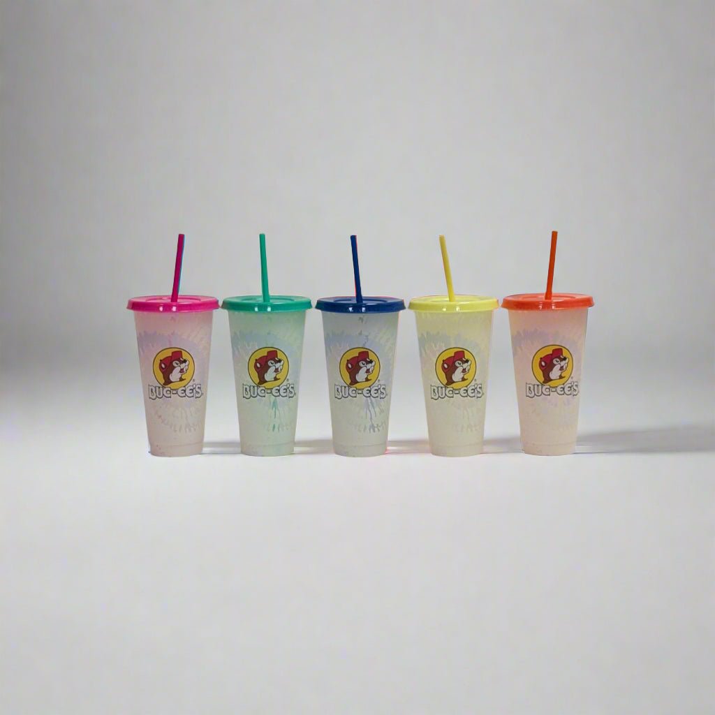Buc-ee's tie dye color changing tumblers