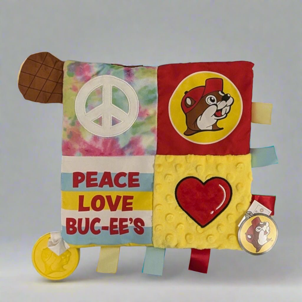 Buc-ee's baby activity blanket