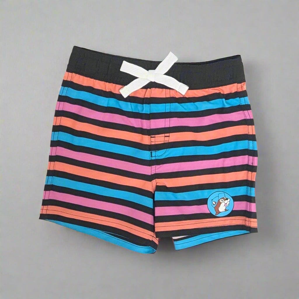Buc-ee's mensboys striped swimsuit