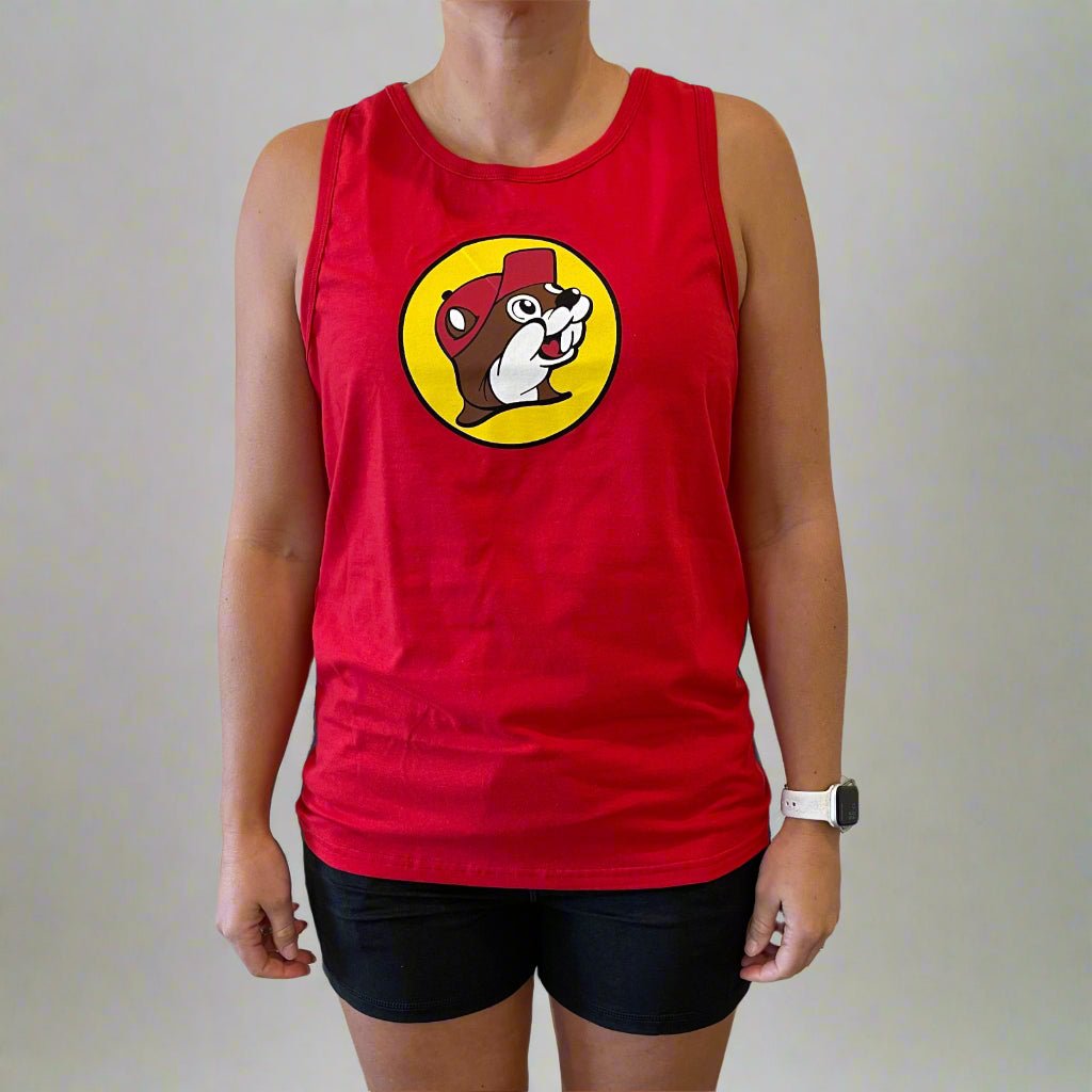 Buc-ee's red logo tank