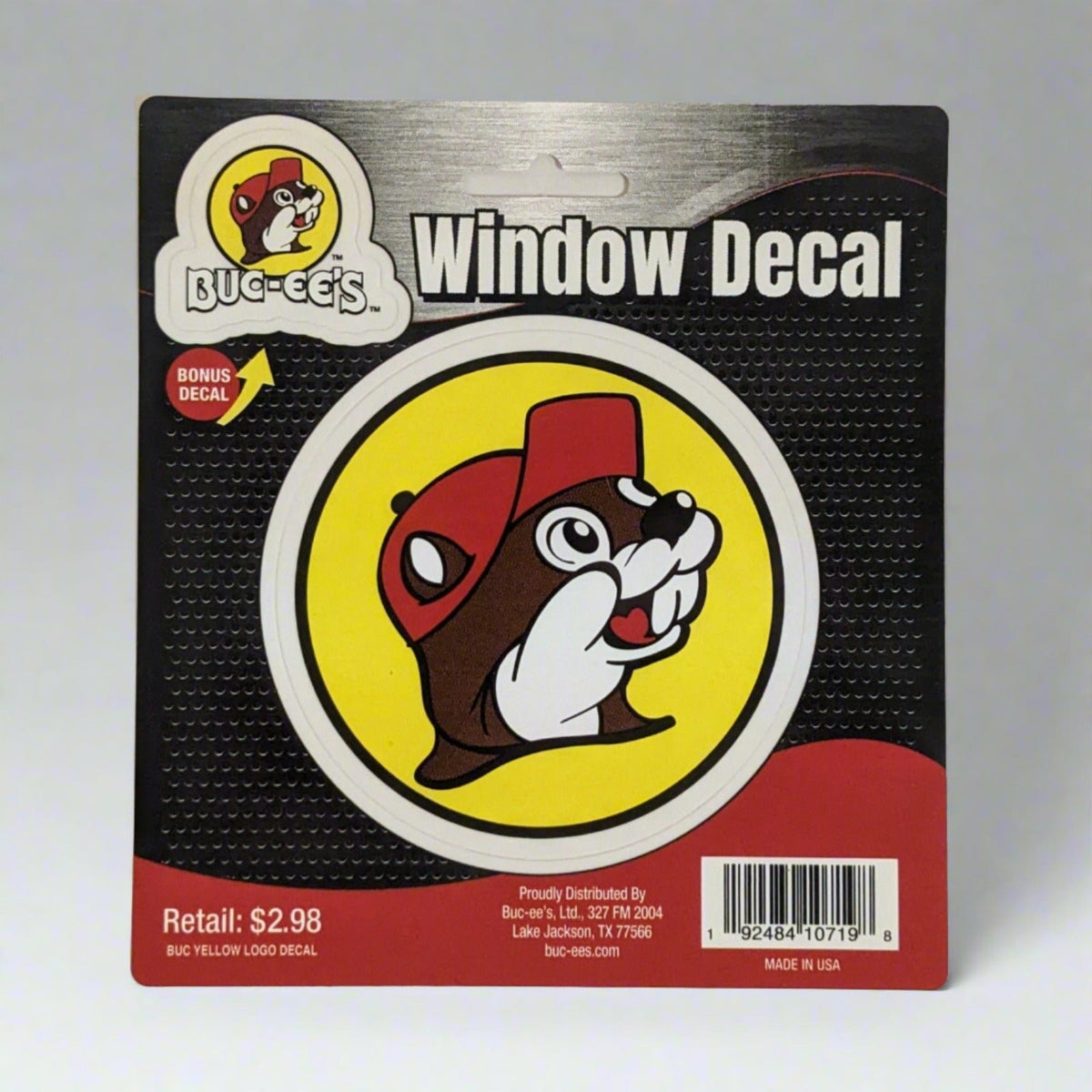 Buc-ee's car decal