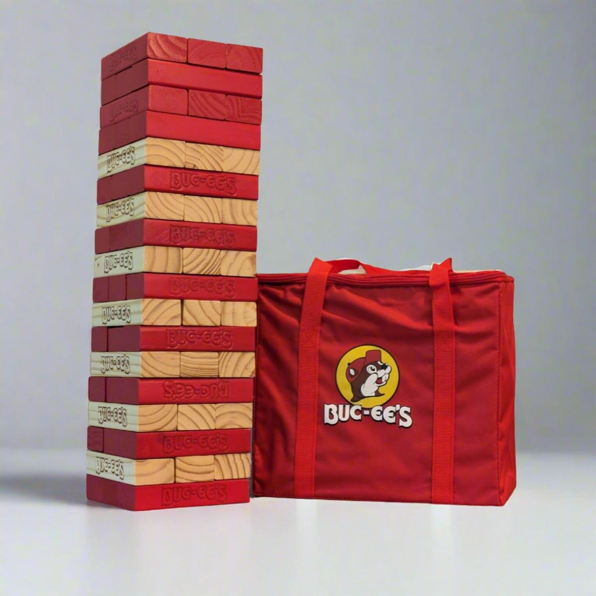 Buc-ee's jumbo block tower game