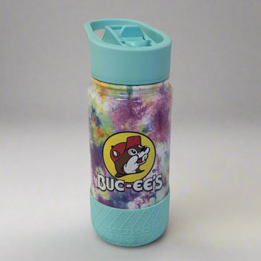 Buc-ee's kids water bottle w flip up spout