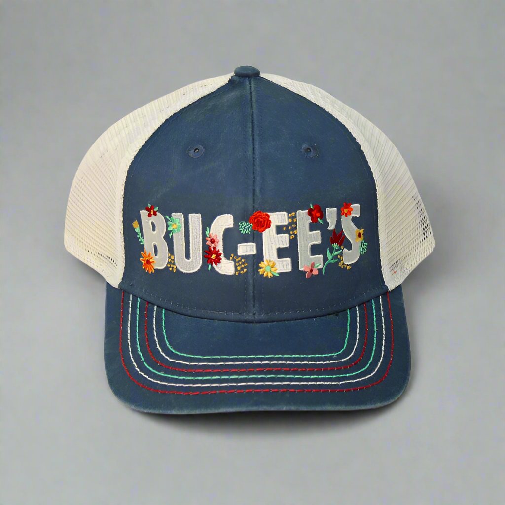 Buc-ee's floral trucker hat