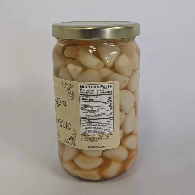 Buc-ee's Pickled Habanero Garlic, 16 fl oz