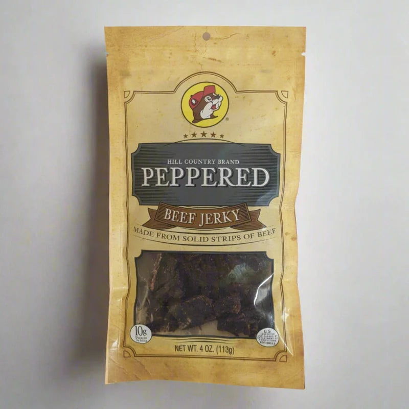Buc-ee's Hill Country Peppered Beef Jerky, 4 oz