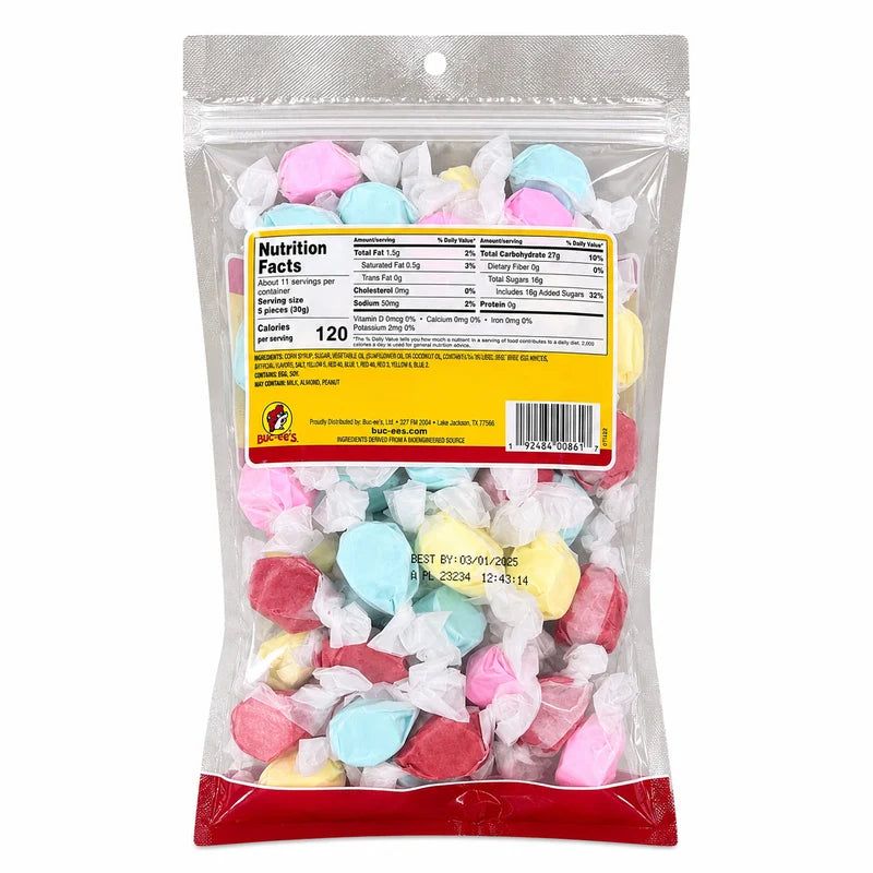 Buc-ee's Assorted Saltwater Taffy, 12 oz