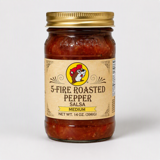 Buc-ee's 5-Fire Roasted Pepper Salsa - Medium, 14 oz