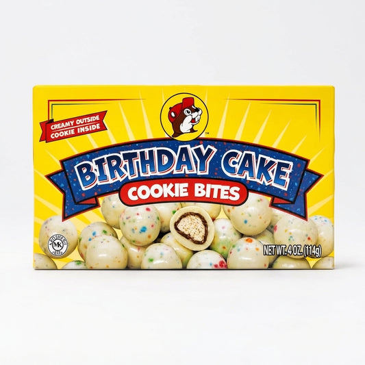 Buc-ee's Birthday Cake Cookie Bites, 4 oz