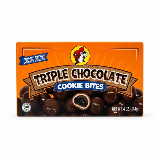 Buc-ee's Triple Chocolate Cookie Bites, 4 oz