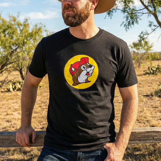 Buc-ee's Classic Black Logo Shirt, Adult