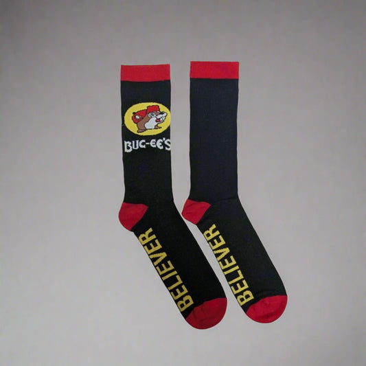 Buc-ee's believer socks