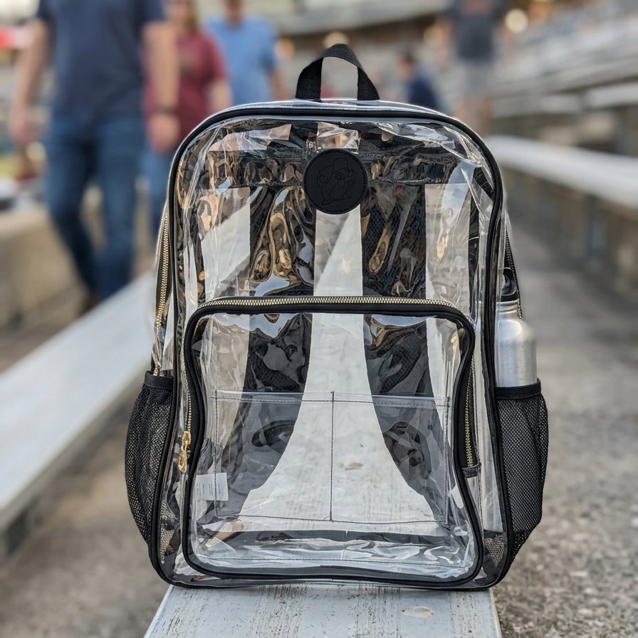Buc-ee's clear backpack
