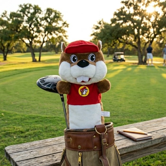 Buc-ee's golf club headcover