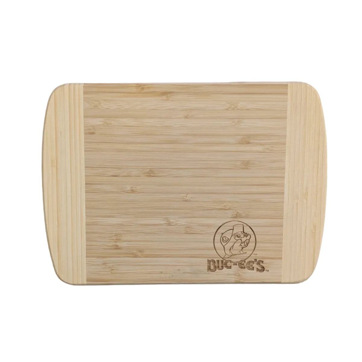Buc-ee's hana cutting board with Buc-ee's logo
