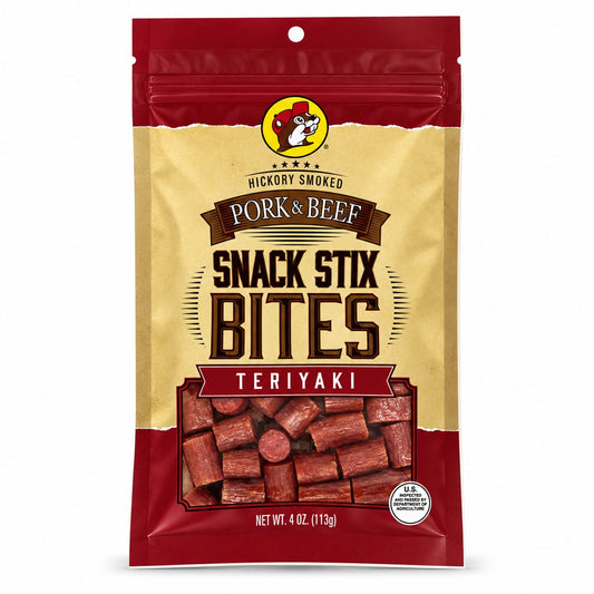 Buc-ee's pork beef snack stix bites