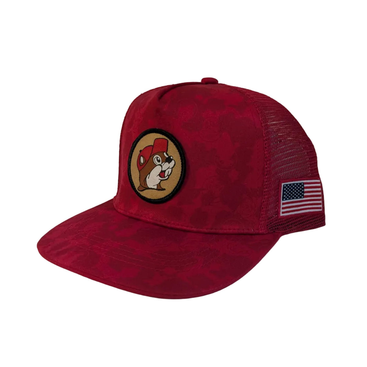 Buc-ee's red camo trucker hat