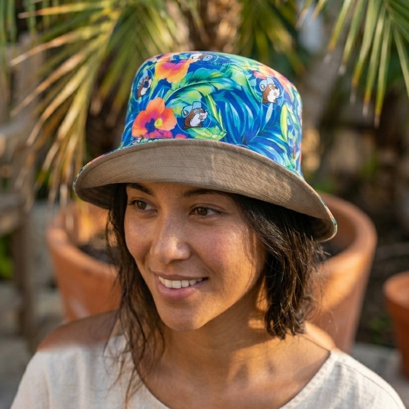 Buc-ee's reversible twill bucket hat