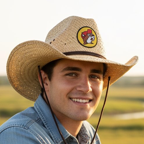 Buc-ee's river straw western hat
