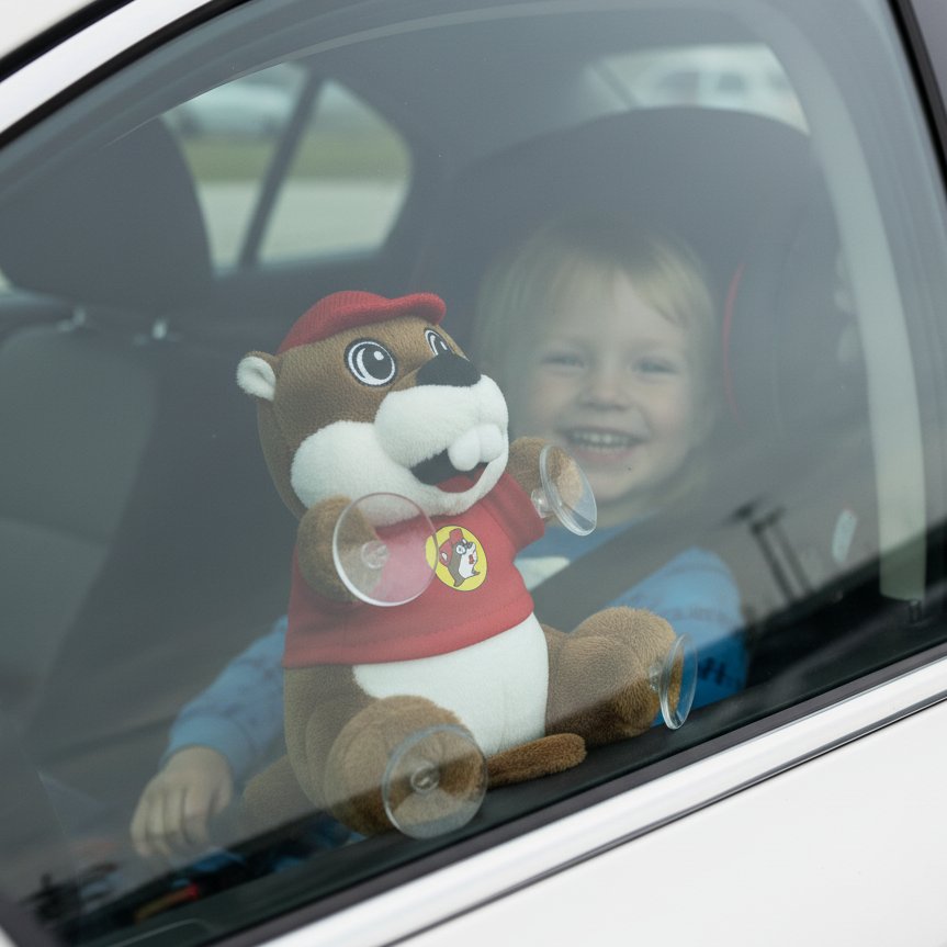 Buc-ee's suction cup plush