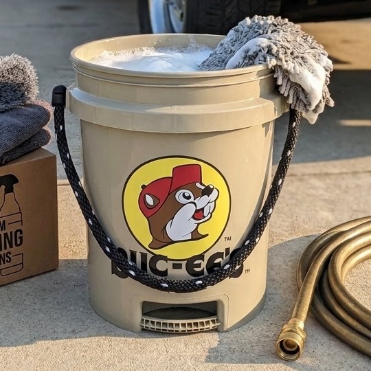 Buc-ee's tan bucket