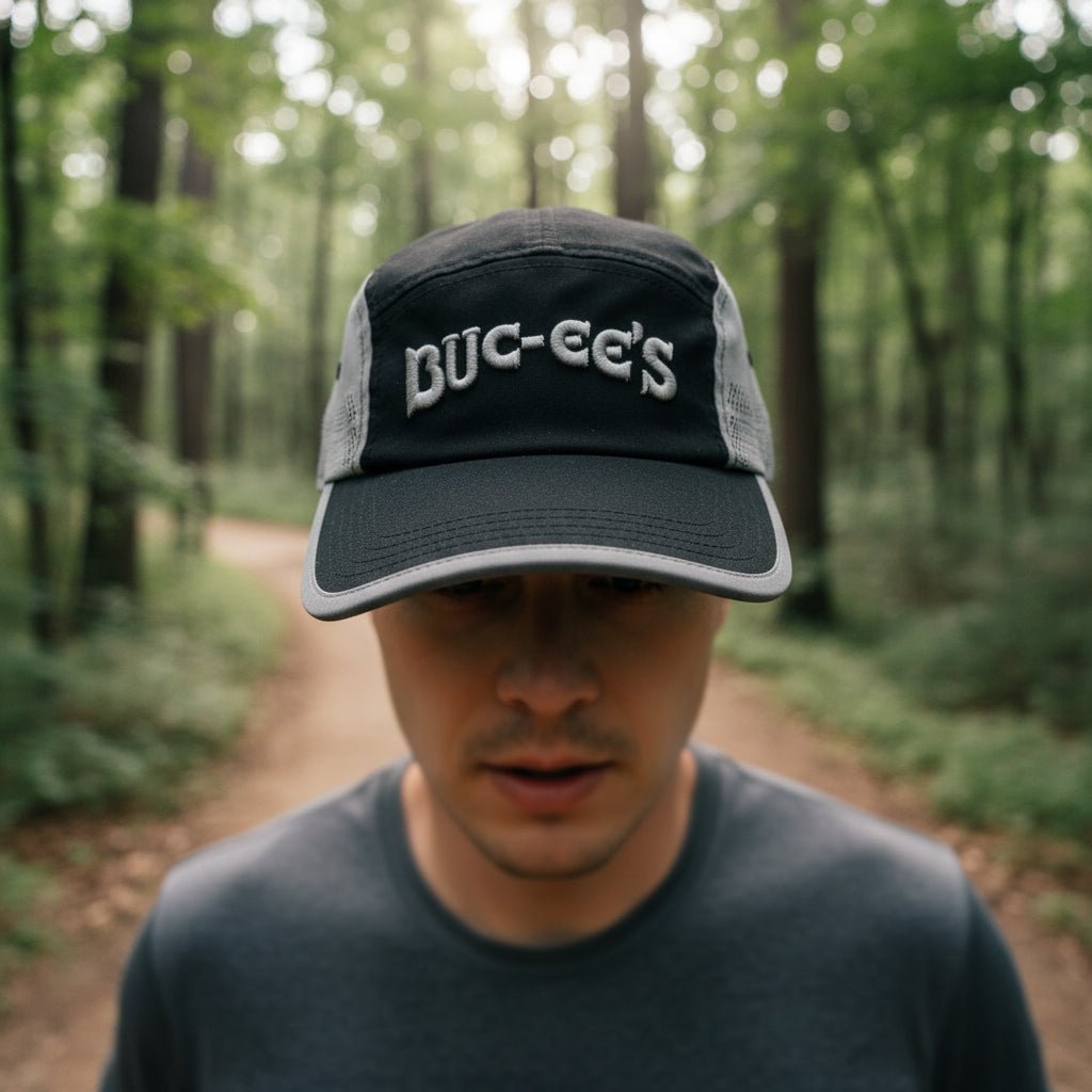 Buc-ee's black running hat