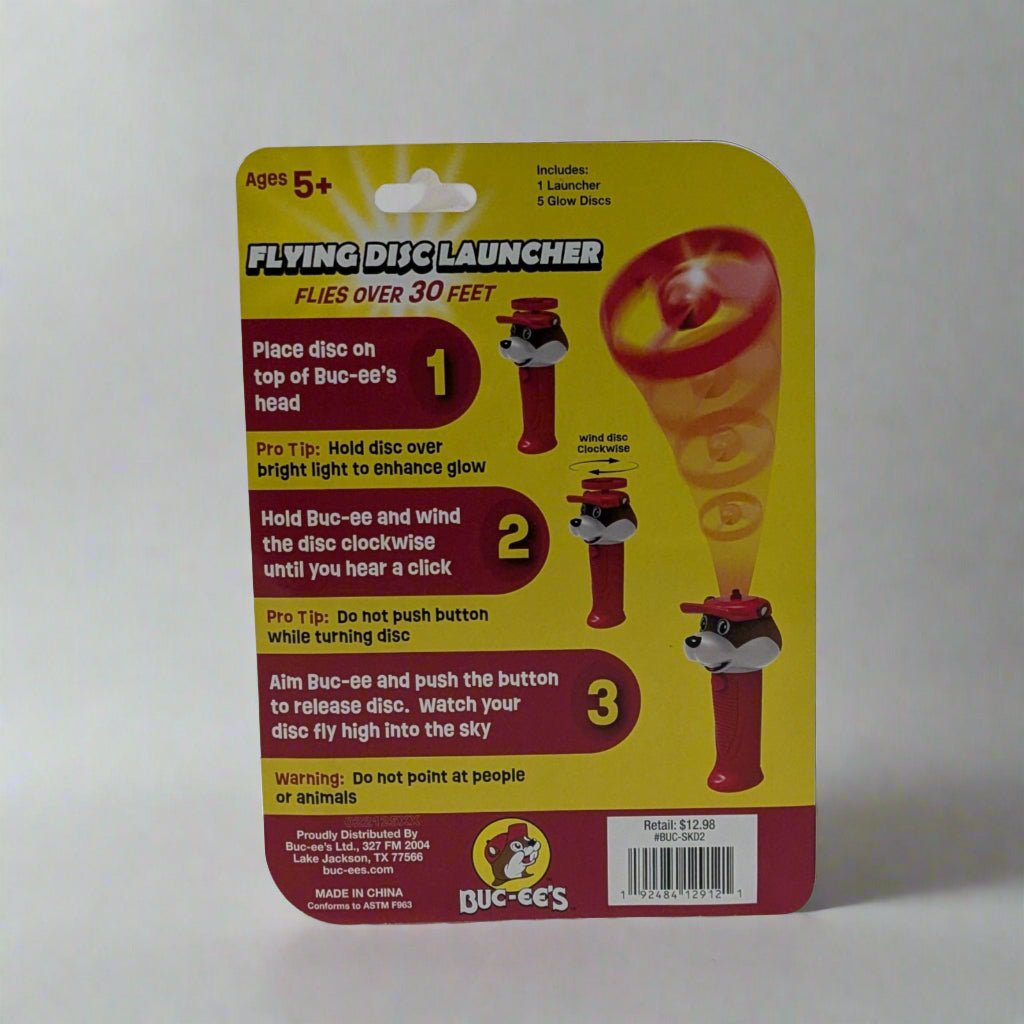 Buc-ee's flying disc launcher
