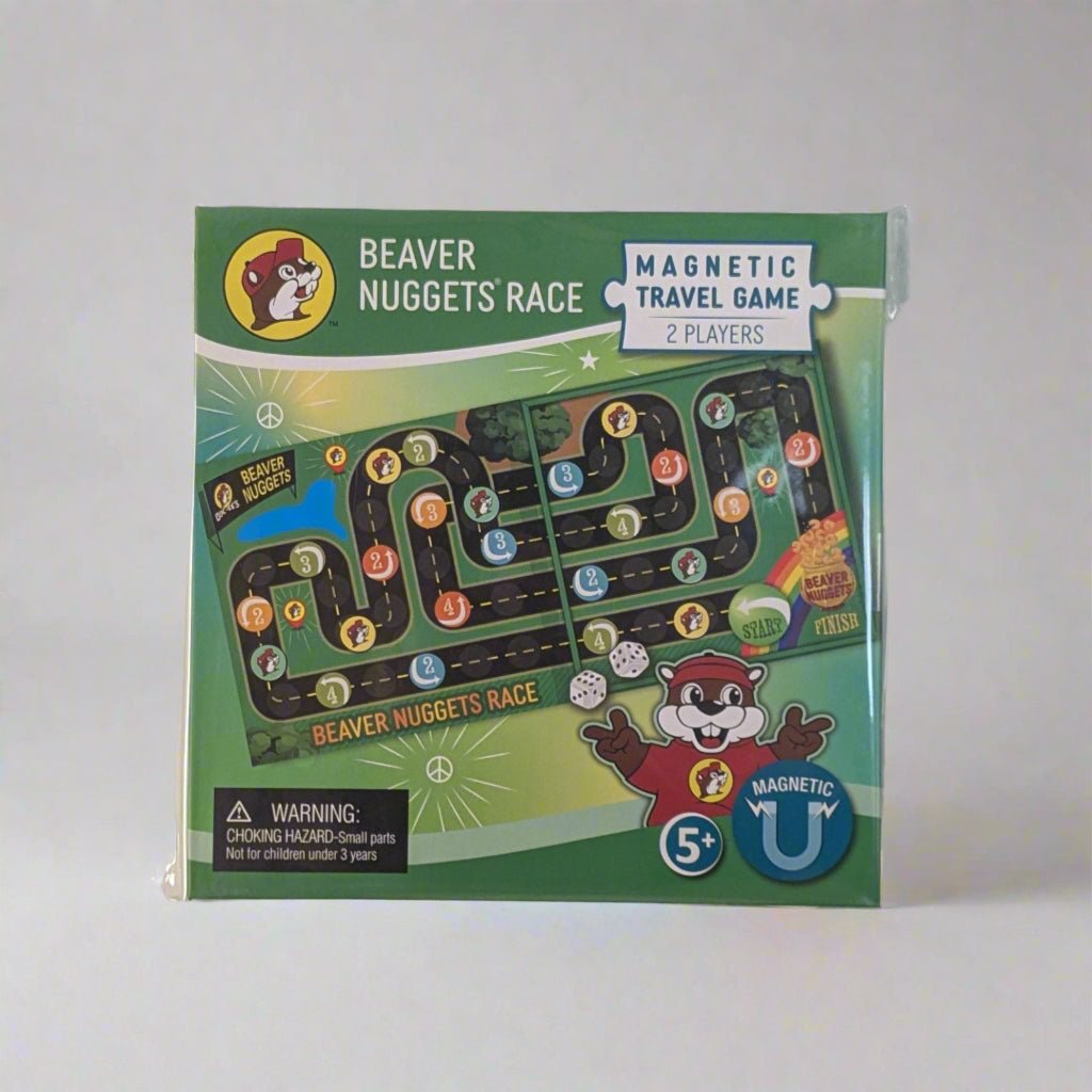 Buc-ee's magnetic travel game beaver nugget race