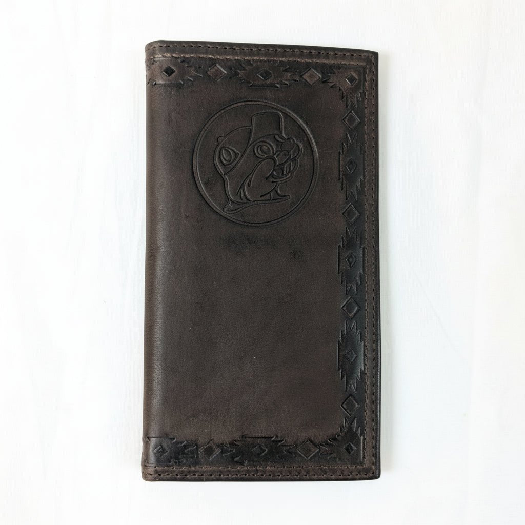 Buc-ee's genuine leather aztec wallet