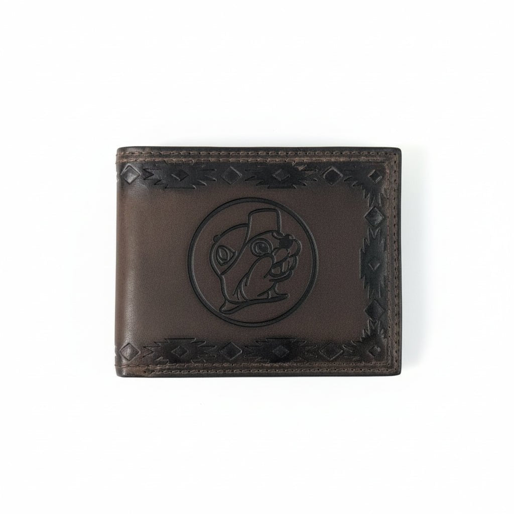 Buc-ee's genuine leather aztec wallet