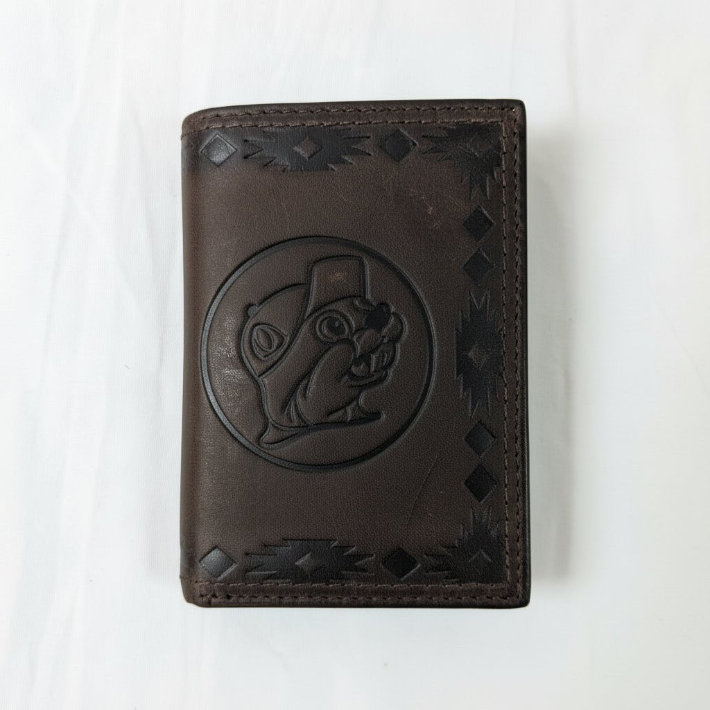 Buc-ee's genuine leather aztec wallet