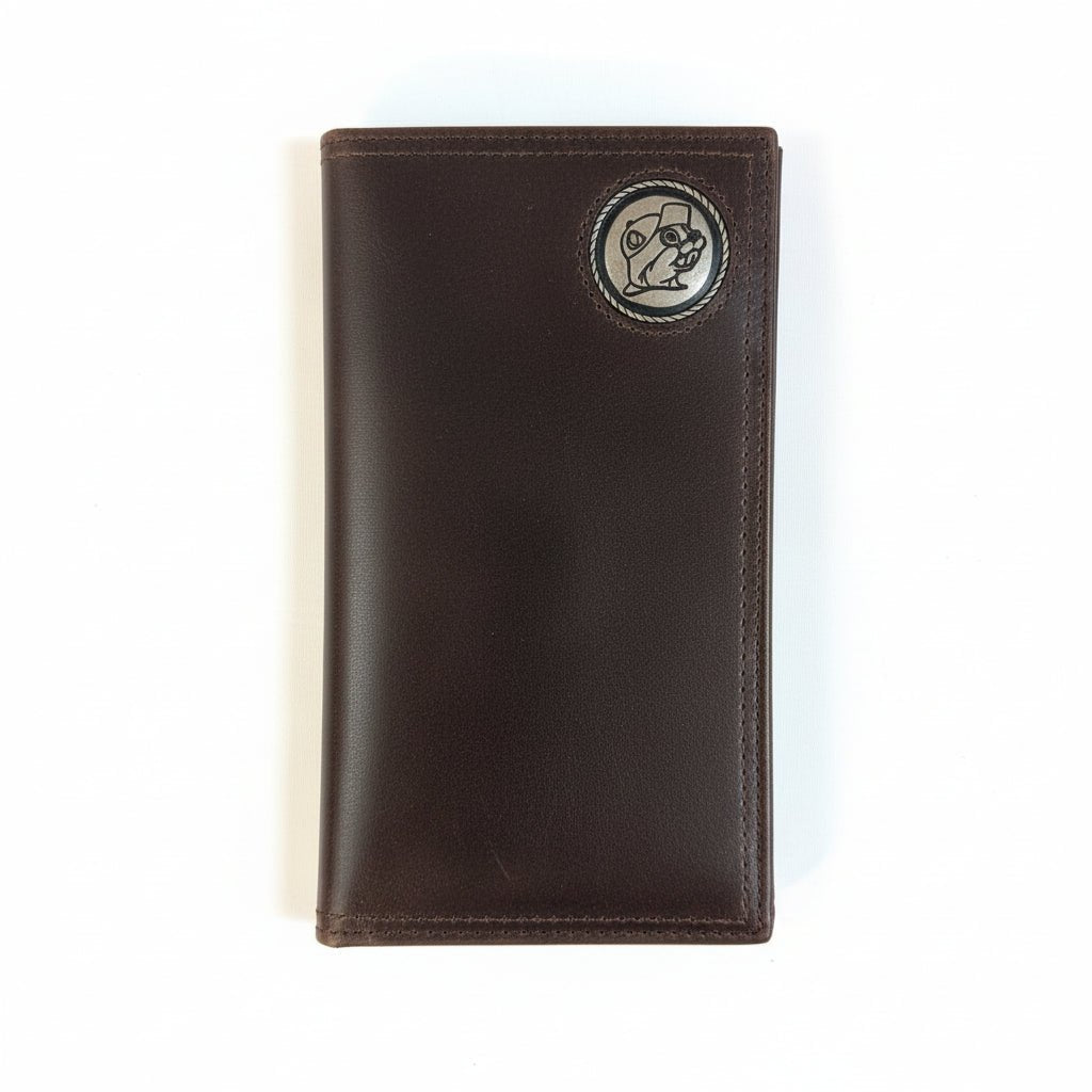 Buc-ee's mens genuine leather concho wallet