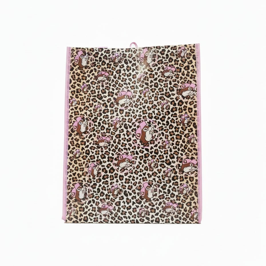 Buc-ee's pink leopard tote