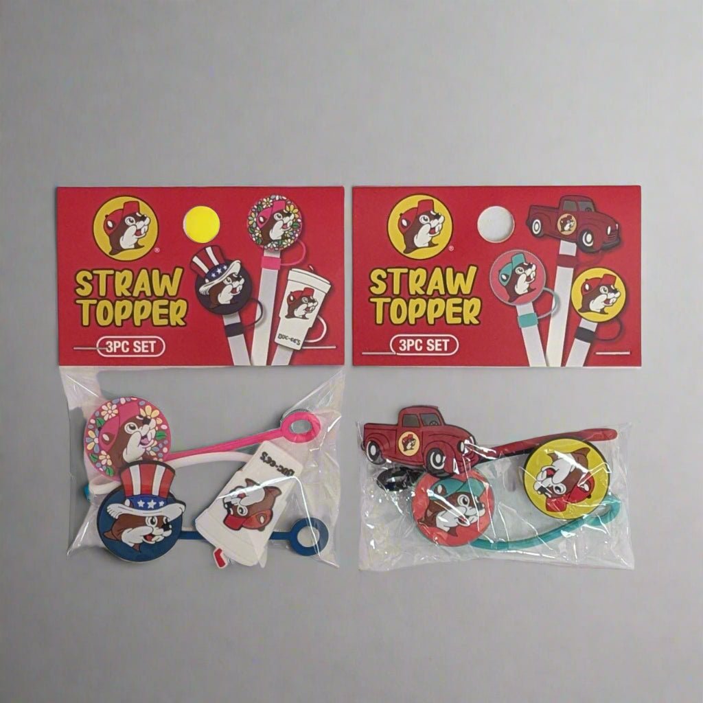 Buc-ee's straw toppers