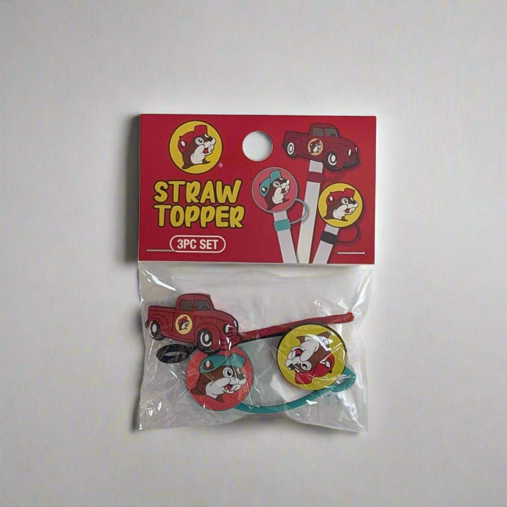 Buc-ee's straw toppers