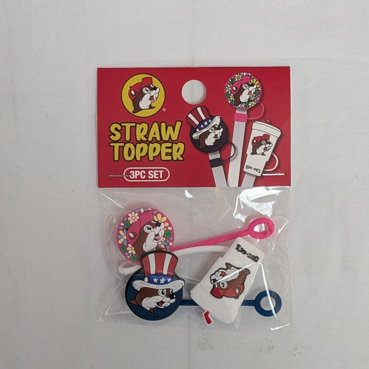Buc-ee's straw toppers