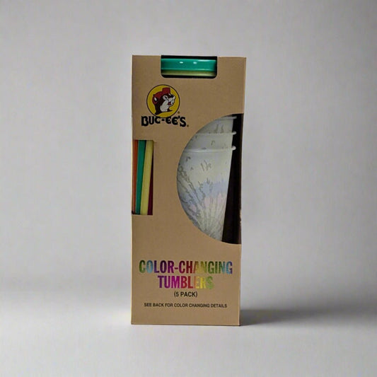 Buc-ee's tie dye color changing tumblers