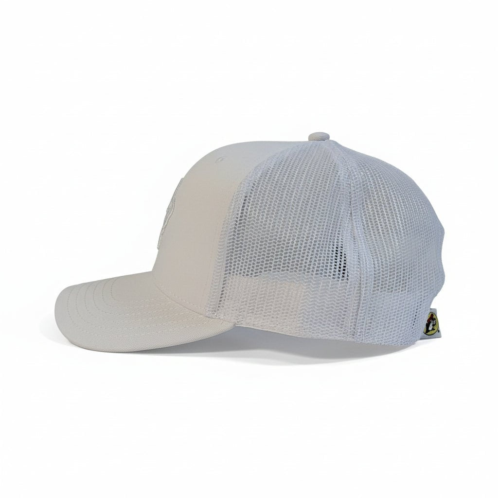Buc-ee's white patch trucker hat