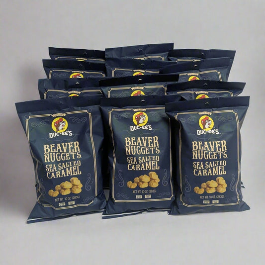 Buc-ee's sea salted caramel beaver nuggets case 12 x 10oz