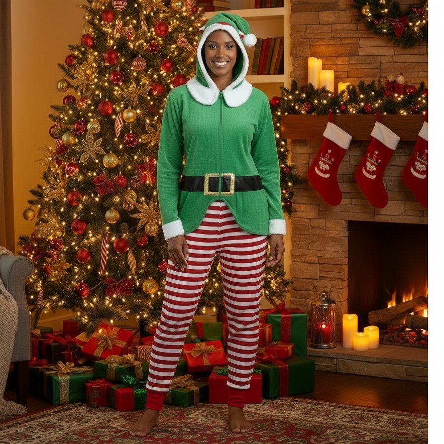 Buc-ee's elf christmas onesie