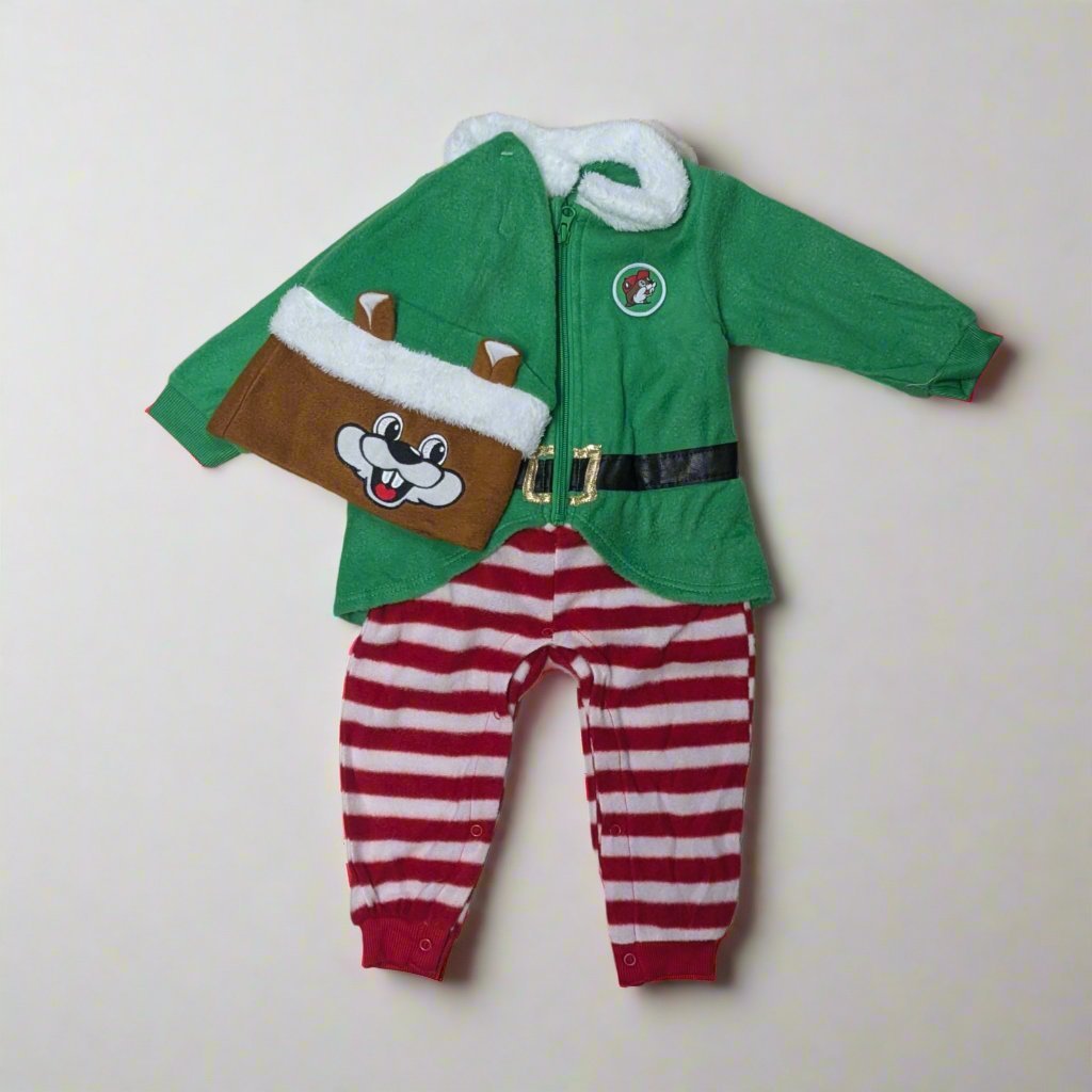 Buc-ee's elf christmas onesie