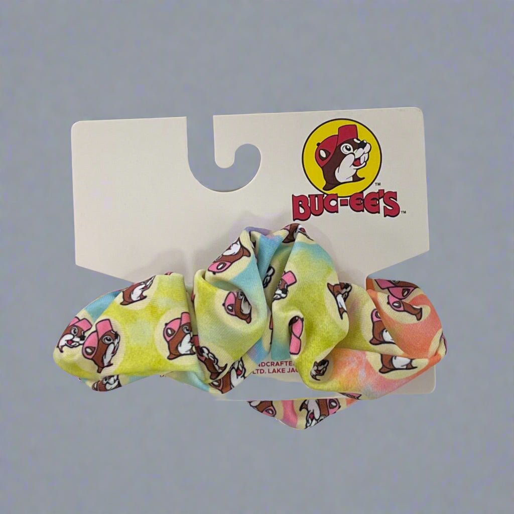 Buc-ee's pastel tie dye scrunchie