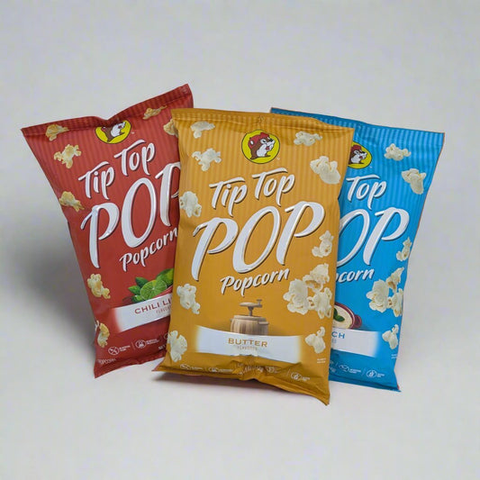 Buc-ee's tip top popcorn